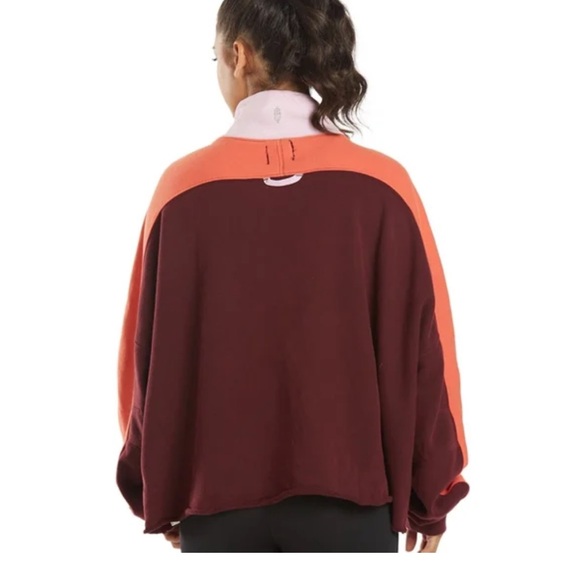 Free People split second half zip fig jam combo - Picture 3 of 3